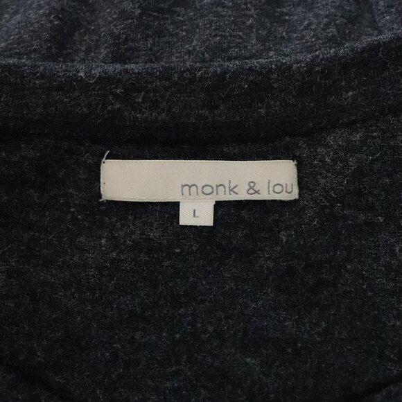 Monk & Lou Womens Sz Lrg Scoop Neck Stretch Pullover Short Sleeve T-Shirt - Picture 8 of 11